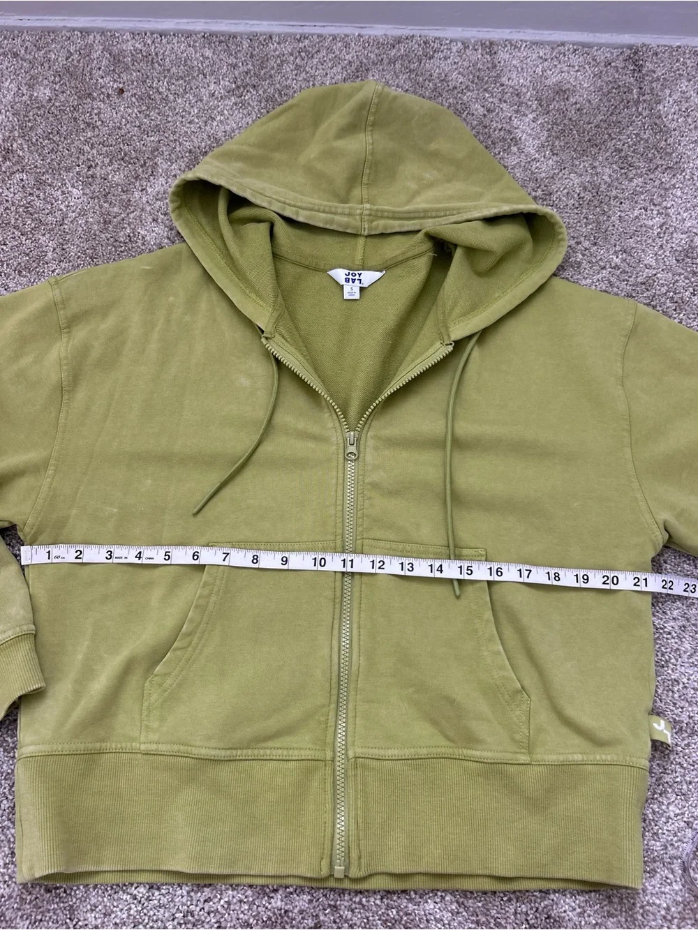JOYLAB Green Zip Hoodie - Picture 4 of 6